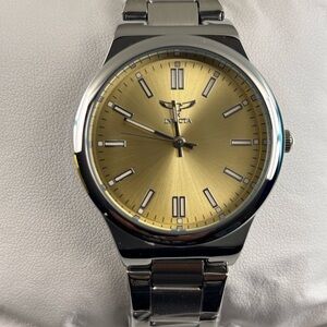 Invicta Women's Silver and Gold Dial Watch